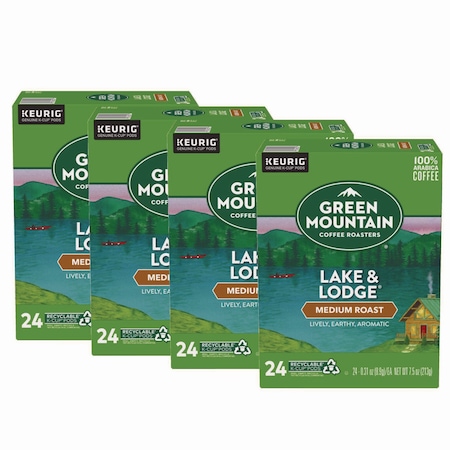 Green Mountain Coffee Coffee, Lake & Lodge, K-Cup, Coffee, 3.5 lbs, 96 PK 6523